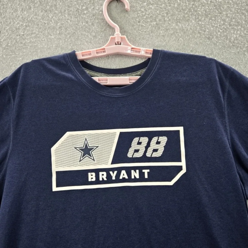 Dallas Cowboys Men Shirt L Navy Nike Dez Bryant 88‎ Activewear Logo Short Sleeve